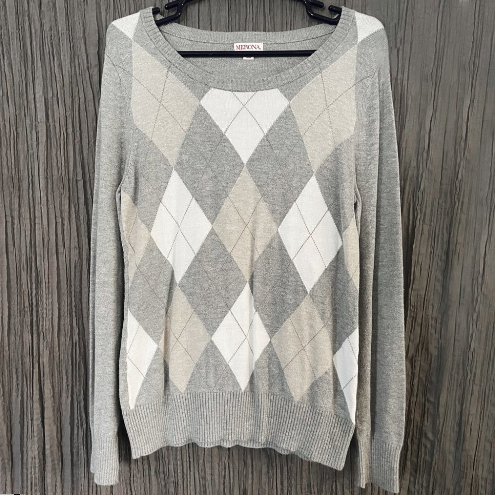 Argyle Pullover Sweater